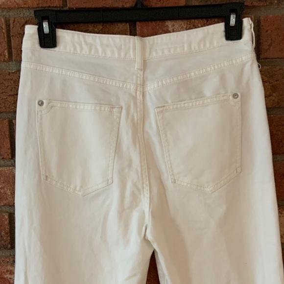 Pilcro Women's Joey High Rise Wide Leg White Jeans - Picture 6 of 9